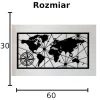 Mapa świata DEKORACJA ŚCIENNA obraz na ścianę