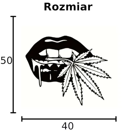 Usta DEKORACJA ŚCIENNA obraz na ścianę