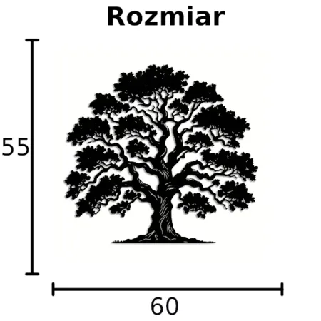 Drzewo DEKORACJA ŚCIENNA obraz na ścianę