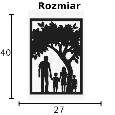 Rodzina obraz DEKORACJA ŚCIENNA obraz na ścianę