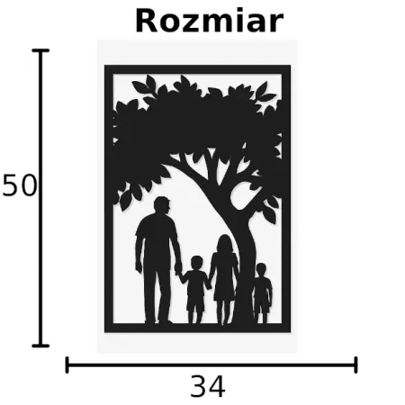 Rodzina obraz DEKORACJA ŚCIENNA obraz na ścianę