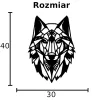 WILK  geometryczny DEKORACJA ŚCIENNA ażurowy obraz na ścianę
