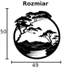 Bonsai w kole  DEKORACJA ŚCIENNA obraz na ścianę