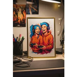 Plakat A4 „Gaming Duo”