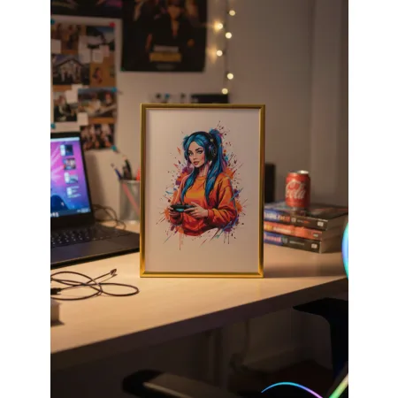 Plakat A4 „Gamer Girl”