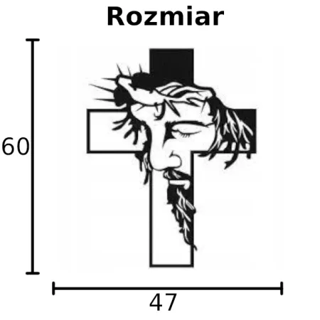 Krzyż z Jezusem 1  DEKORACJA ŚCIENNA obraz na ścianę